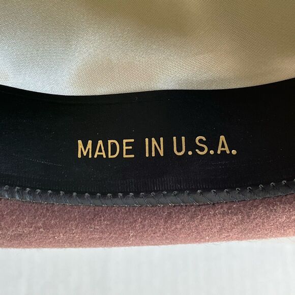 Godfather 100% Wool Homburg Gentleman Hat W/ Feathers Fedora Mobster Gangster S - Picture 15 of 16